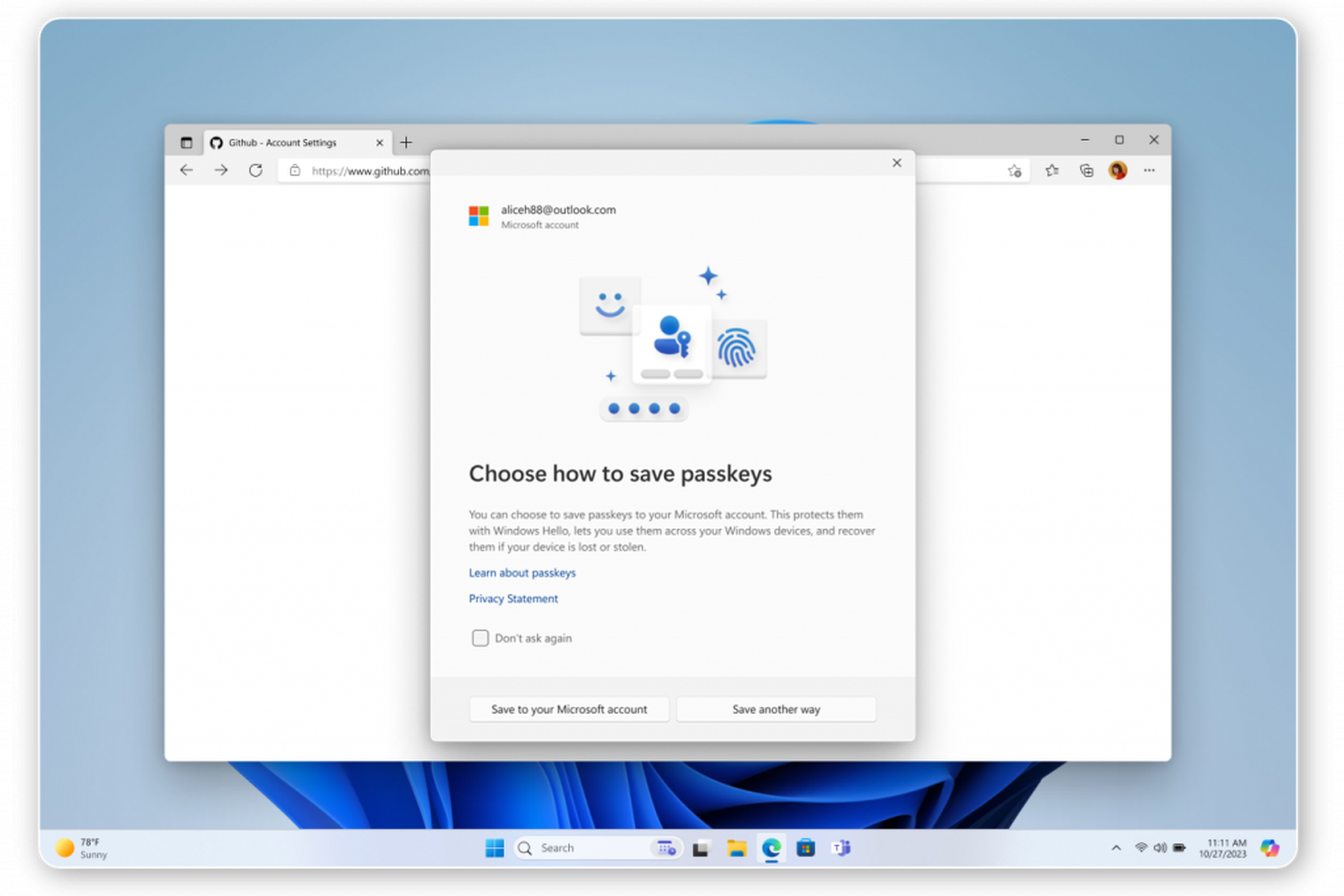 Windows 11新密钥设计引入云同步及1Password集成