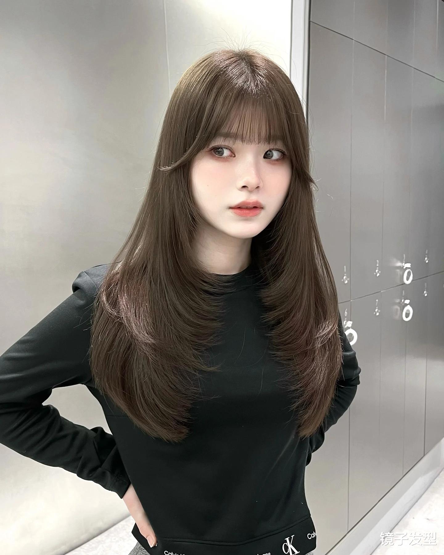 最火女士长发,边沿层次与修饰脸型的完美结合,绽放高级美