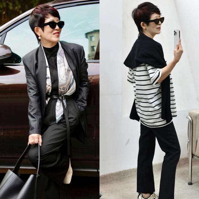 看了63岁玫姨的打扮,我悟了:发不披肩,不穿老年装,反而更优雅