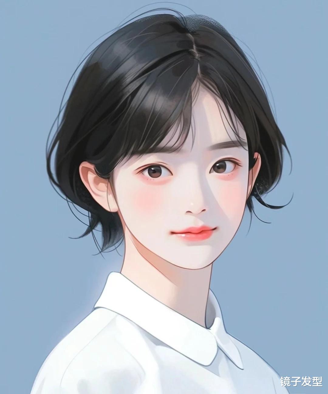 漫画短发来了,波波头和层次短发带点纹理,挂耳造型真好看