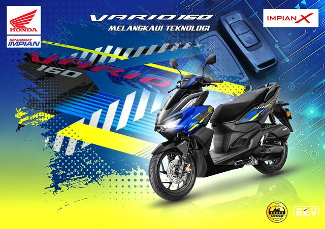 新图案：Honda 2025 平脚踏板 Vario160 马来西亚版