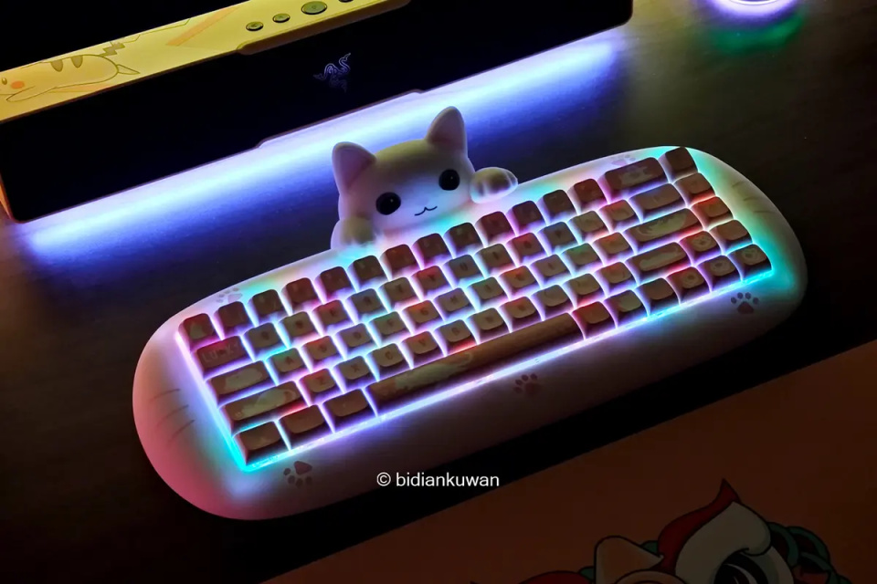 键盘坏了别发愁，可轻松拆卸的X-Bows猫咪键盘，换块PCB满血复活