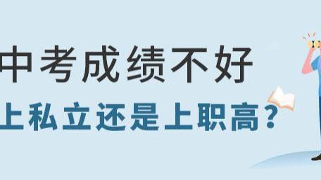 中考成绩不理想，选择私立高中还是职业高中？
