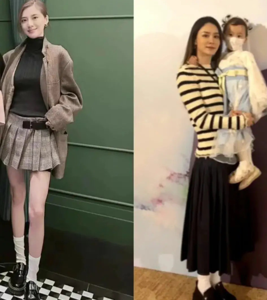 林峯全家福画面太温馨,女儿很可爱,张馨月打扮精致享受豪门生活