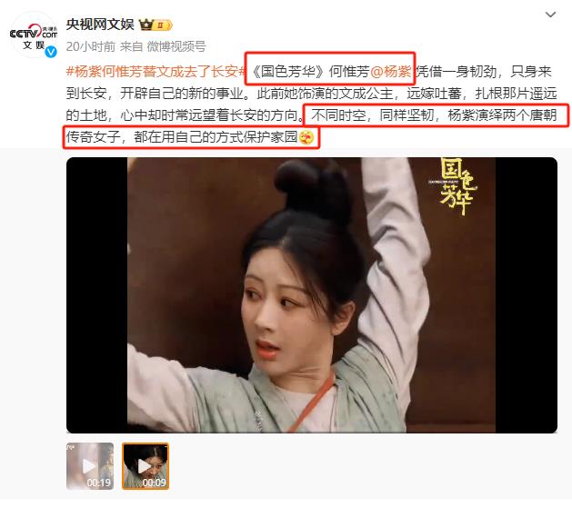 央视网文娱点评杨紫新角色:字字不提演技,却句句说到了观众心坎