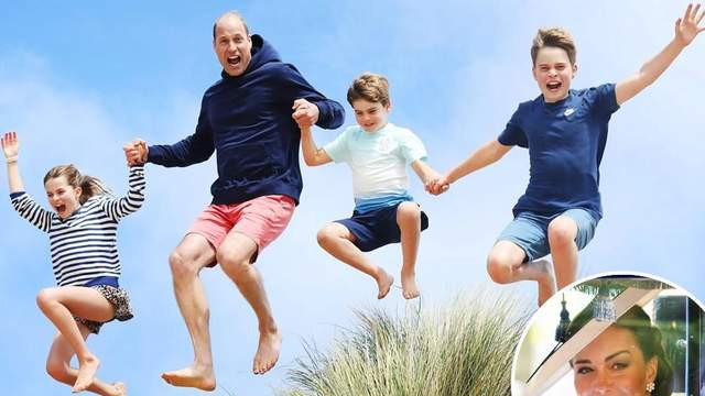 凯特本尊现身后，威廉终于松了一口气，庆生照开心得像个小孩