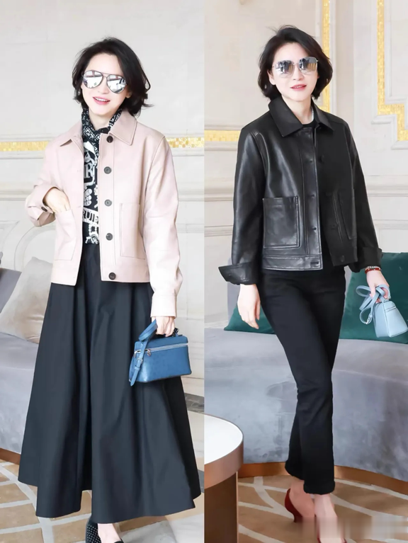 50岁女人一定要打扮的优雅，看这位短发妈妈，老了也是一枝花