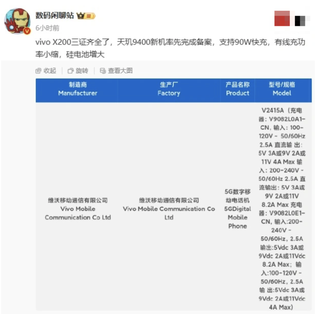 vivo X200即將震撼登場：天璣9400處理器搭配90W快充，性能全面升級！