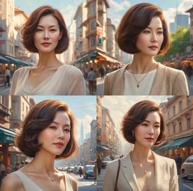 60岁剪什么发型显年轻？短发蓬松微卷、长发低矮盘起，优雅不油腻