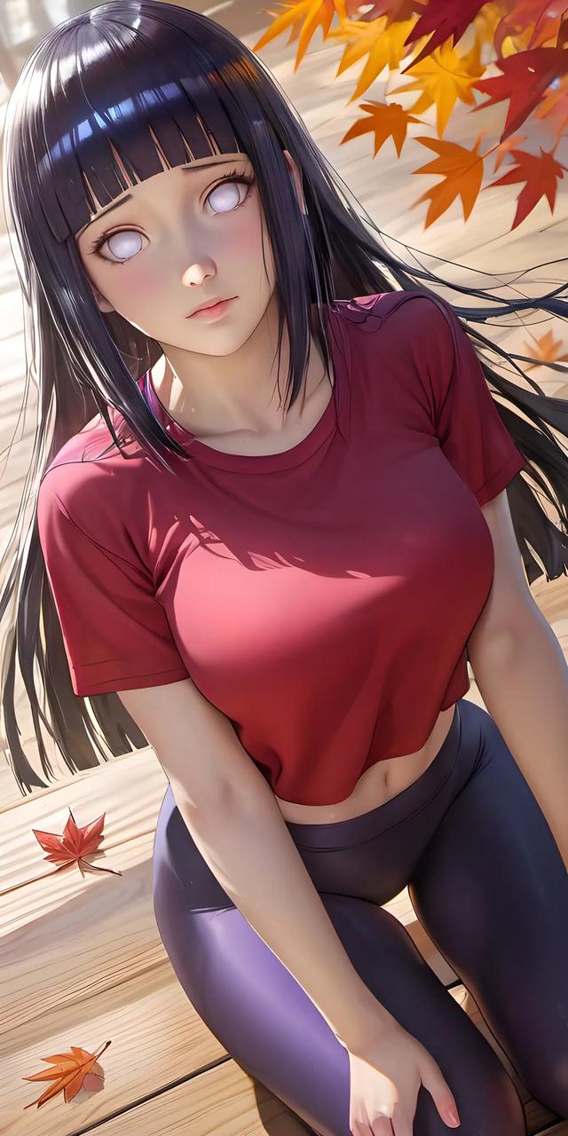 正在练瑜伽的雏田,好身材一览无余