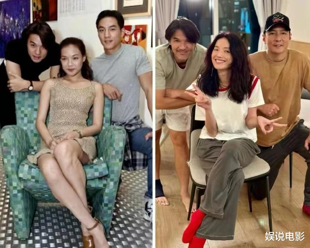 吴彦祖晒和舒淇冯德伦夫妇26年后对比照,舒淇赢麻了,还是那么美