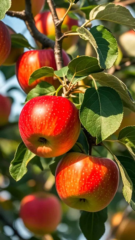 树上苹果美图分享,果实累累,垂涎欲滴