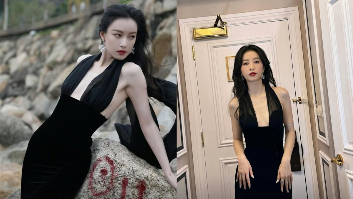 26岁田曦薇与35岁倪妮撞衫2次，身材半斤八两，但气质却截然不同