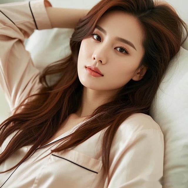 刘诗诗棕发睡衣look，慵懒温柔美如画！