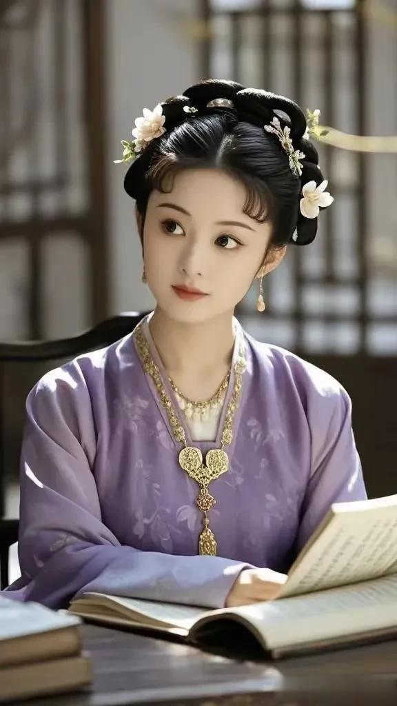 赵丽颖版本薛宝钗造型,唇不点而红,眉不画而翠!