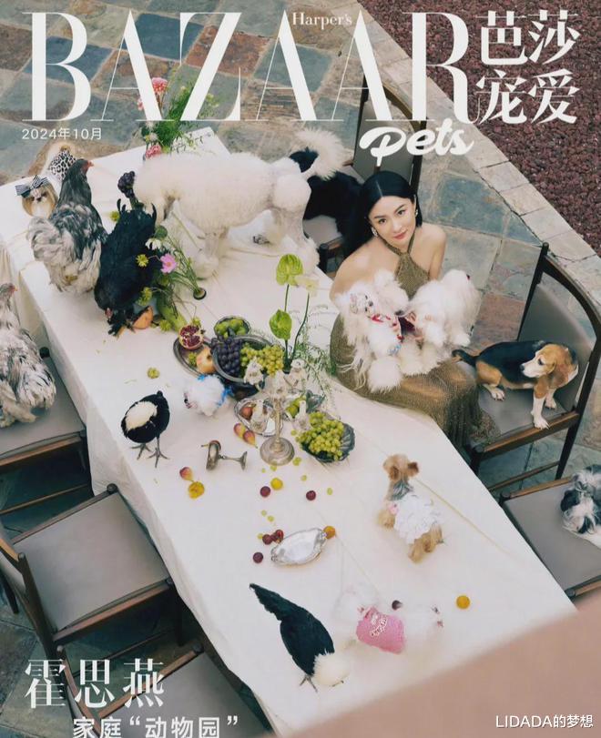 看了43岁霍思燕携10只狗8只鸡拍封面的照片，我才明白“女人微胖”才是极品