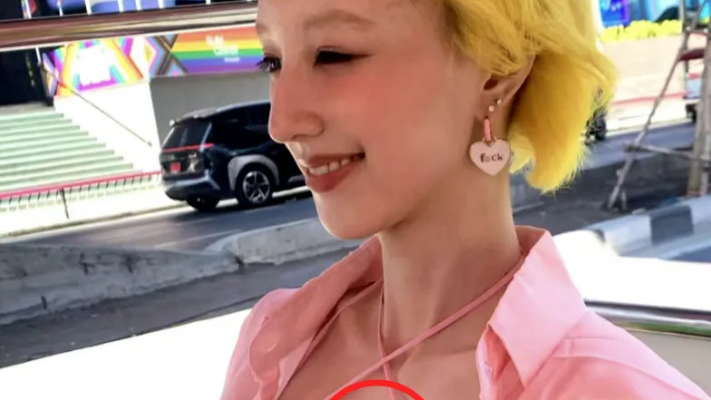 华晨宇女友瘦到病态？穿吊带胸前疤痕瞩目，网友：还是张碧晨好看