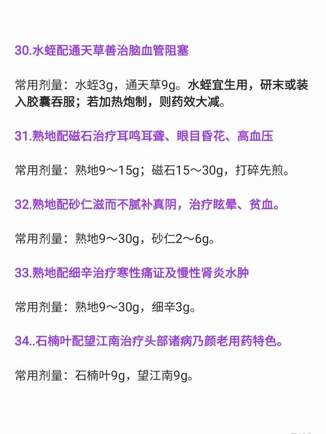 药对自古出经方,中药常见药对,医者得心,病患之幸
