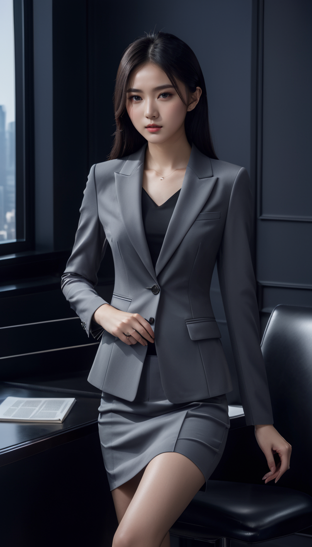 职场精英风采：女性职业西服套装的优雅搭配