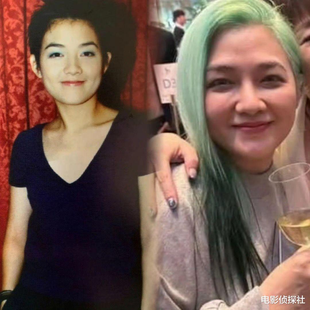 47岁范晓萱现身萧敬腾婚礼，绿发抢镜身材变化大，网友直呼不敢认