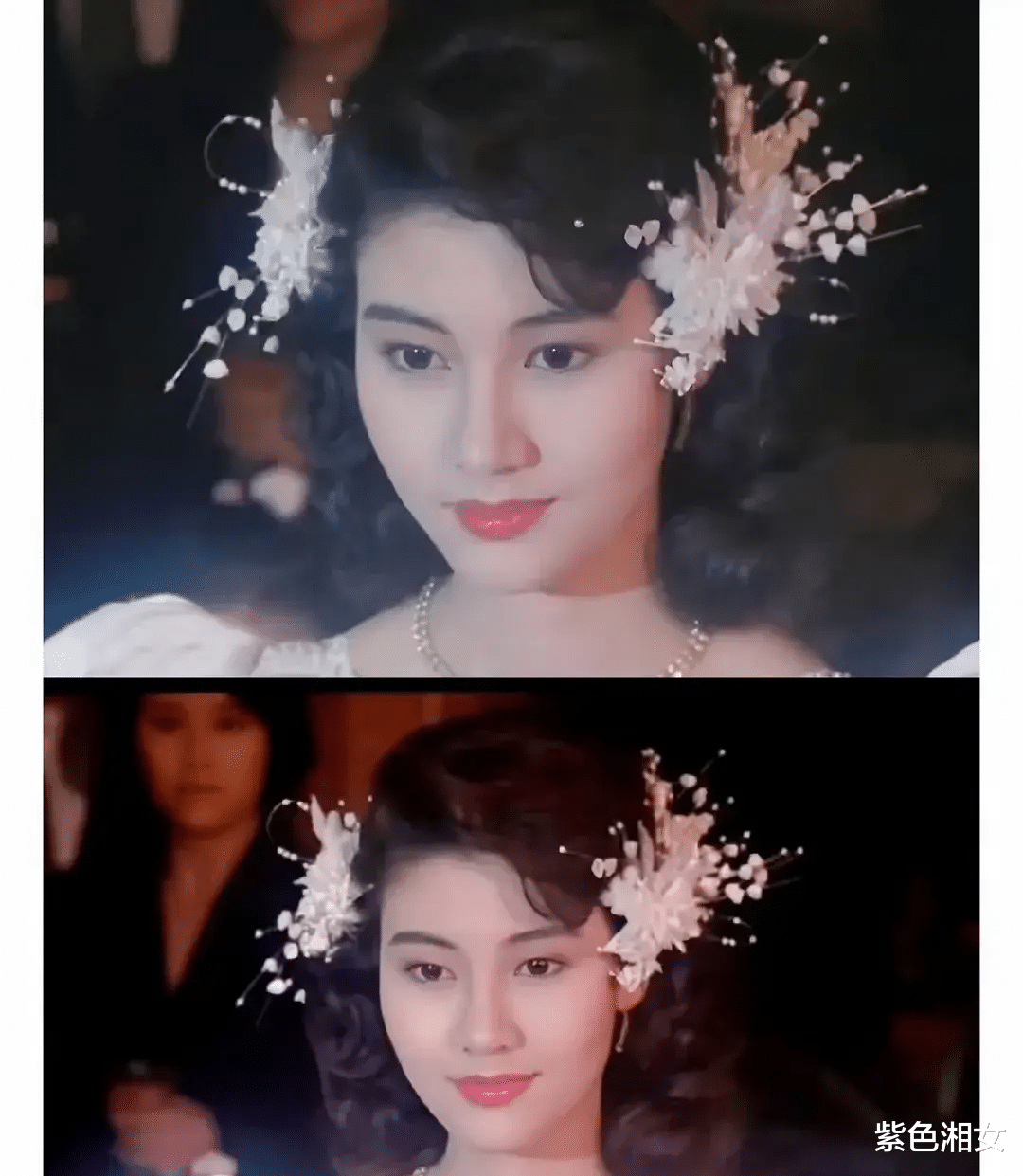 看到章小蕙1988年的婚纱照，明白钟镇涛当年为啥一见钟情，太美了