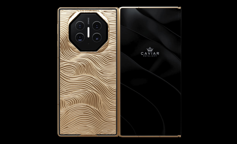 真豪横！黄金版华为三折叠手机突然发布！真卖10万