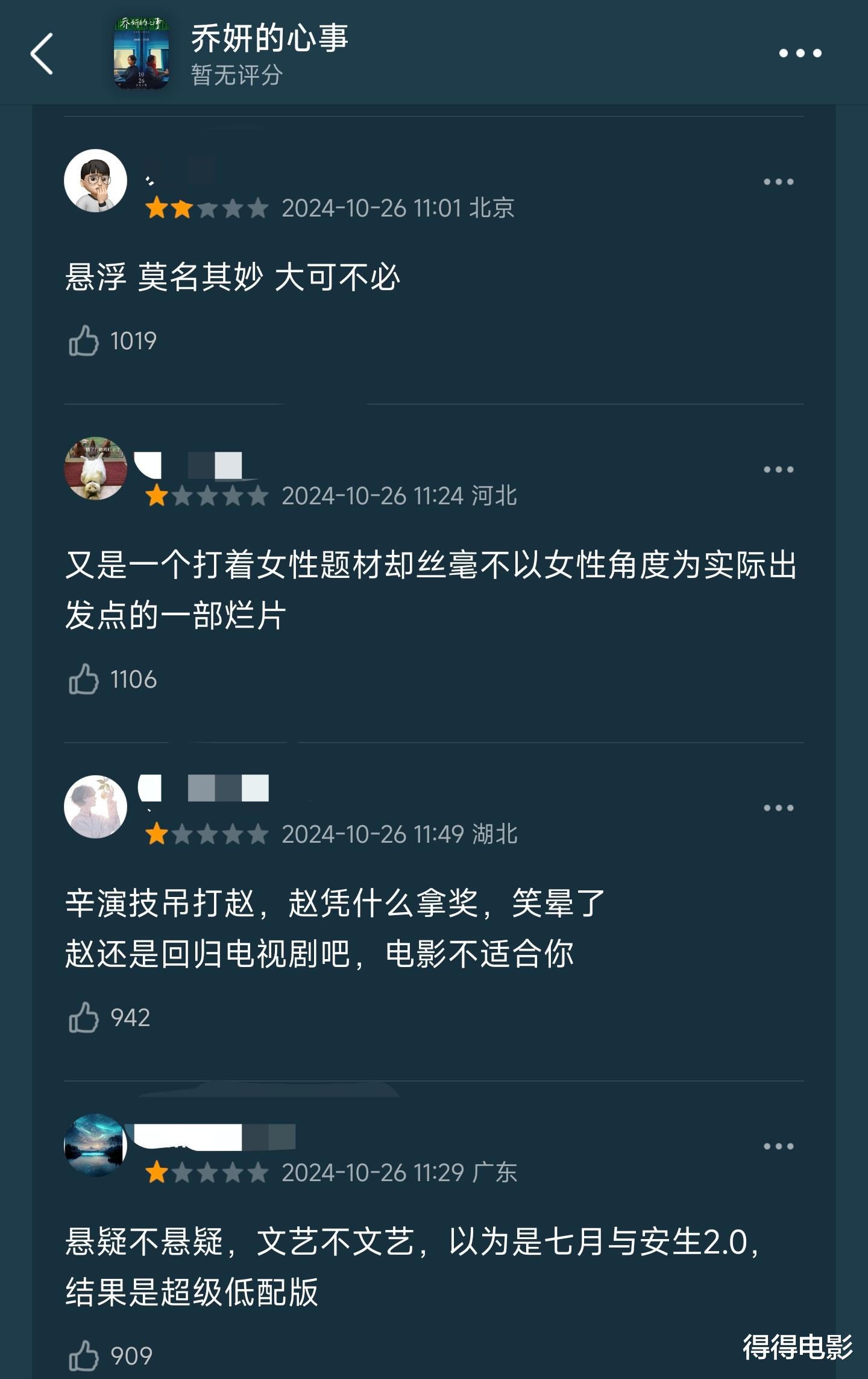 好家伙，赵丽颖新片刚上就一片差评，中年人就别玩青春疼痛了