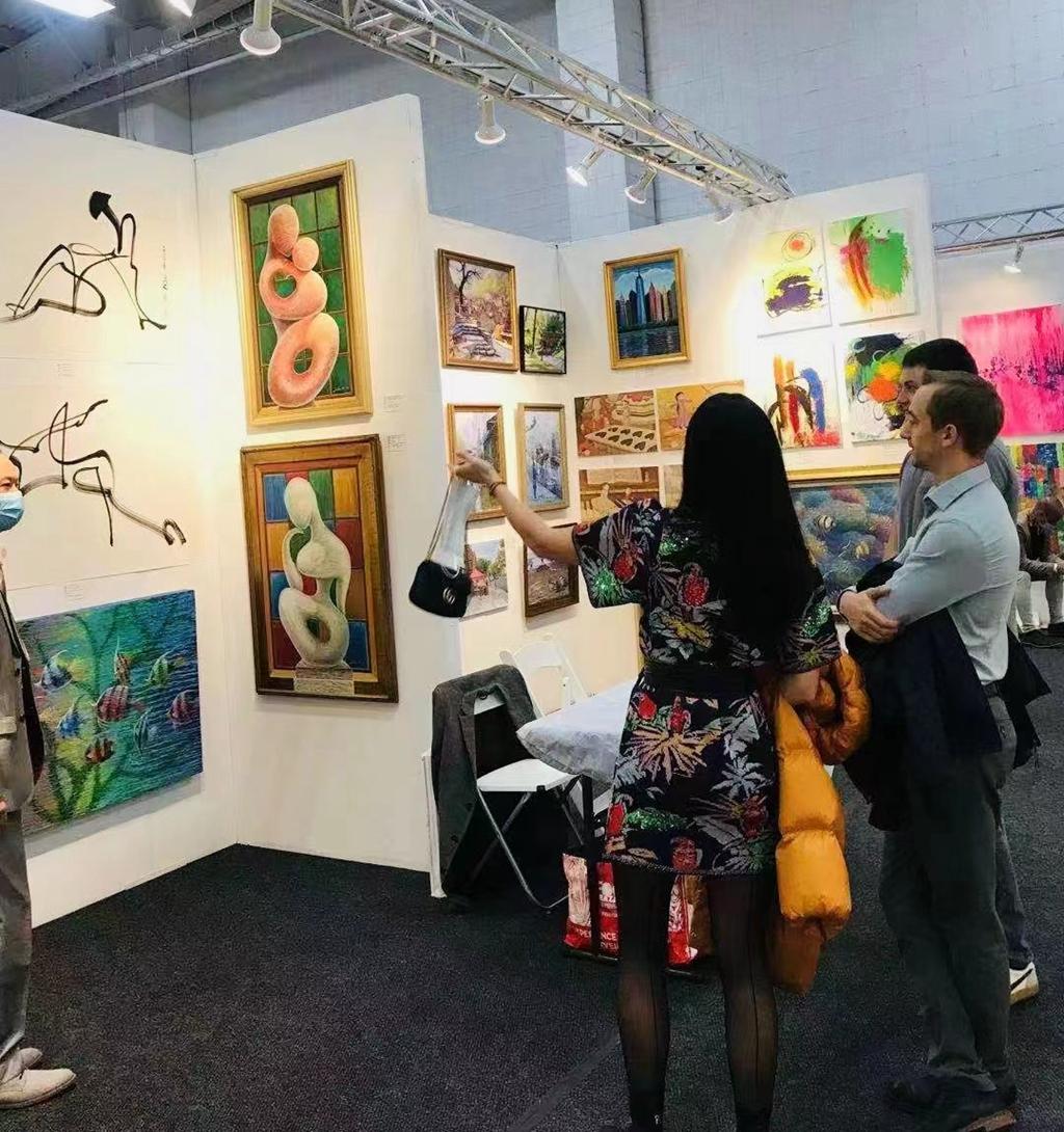 一带一路：当代艺术名家冯伍洲国内外抽象画展剪影