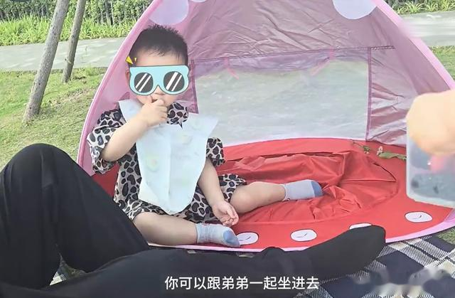 苗苗郑凯带孩子露营庆结婚4周年,2岁儿子褪去婴儿肥,帅得太惹眼