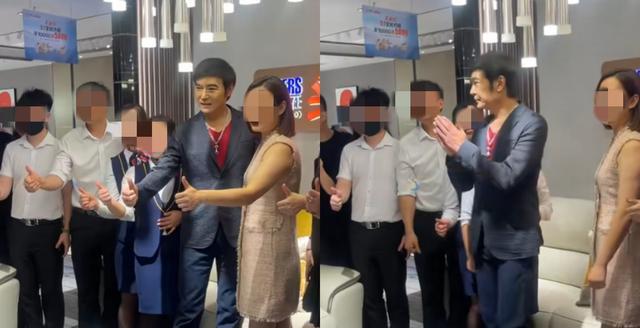 57岁焦恩俊地中海戴假发,走穴赚钱养俩女儿,身材倒是依旧能打