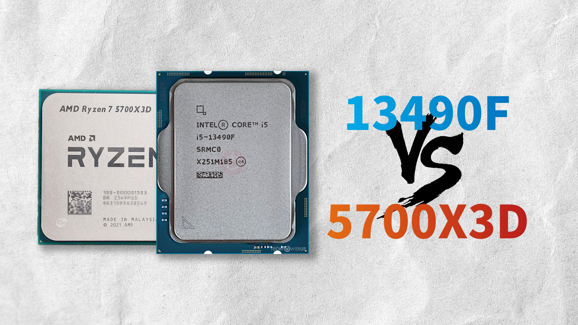 处理器横评但限制D4内存！13490F对比5700X3D