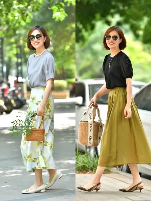 这才是130斤妈妈该有的打扮：衣不紧身、发不过肩，美得优雅显瘦