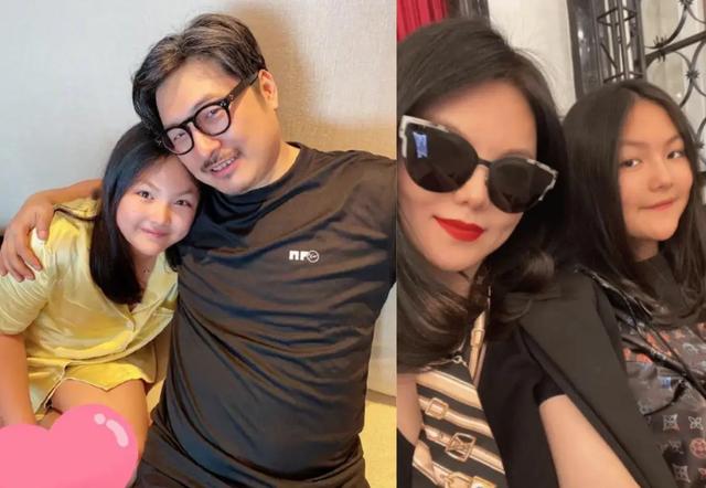 王诗龄和王岳伦逛三里屯，15岁身高超170，穿热裤腿比爸爸还粗