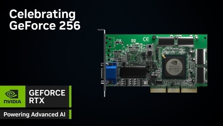 英伟达庆祝 GeForce 256 诞生 25 周年,世界首款GPU