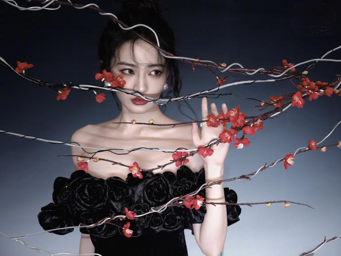 徐璐“梅花冬夜”写真曝光,网友大呼:人比梅花更惊艳!