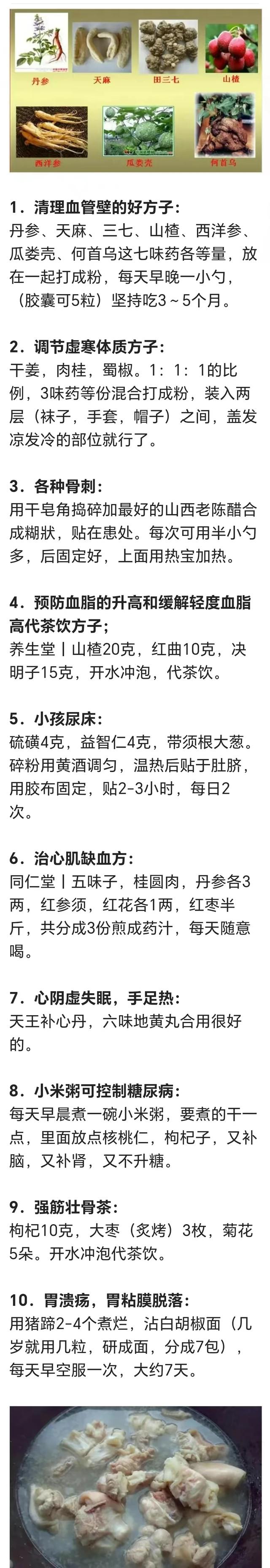 这100多个偏方秘方，收藏起来可以参照一下！