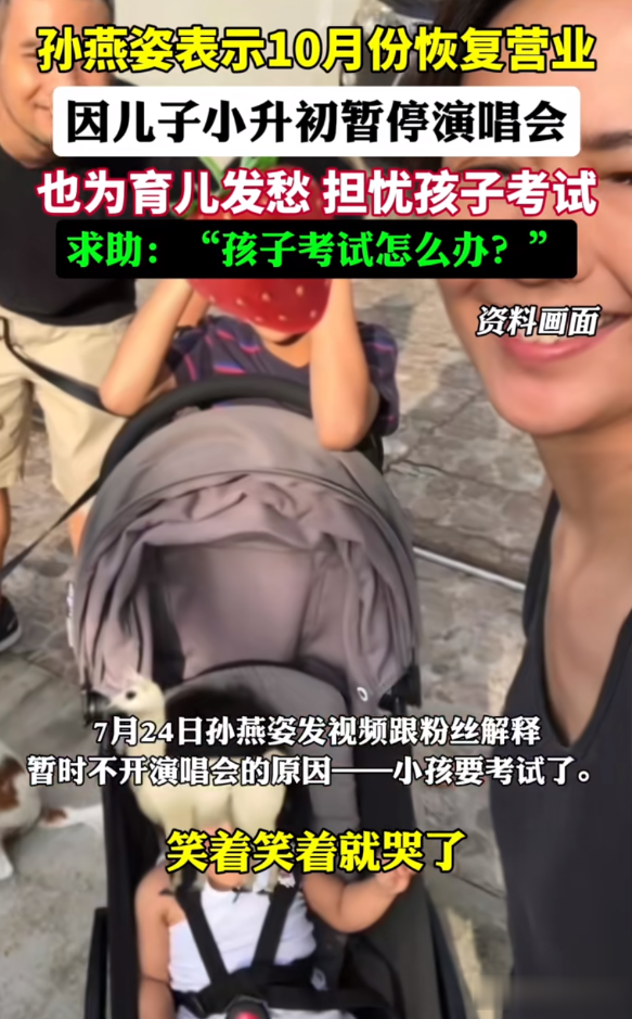 笑不活了，孙燕姿因儿子小升初暂停演唱会，我在评论区笑晕过去