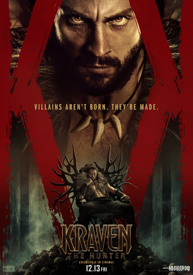 索尼R级漫威《猎人克莱文》正式预告,快银+罗素·克劳大战犀牛人