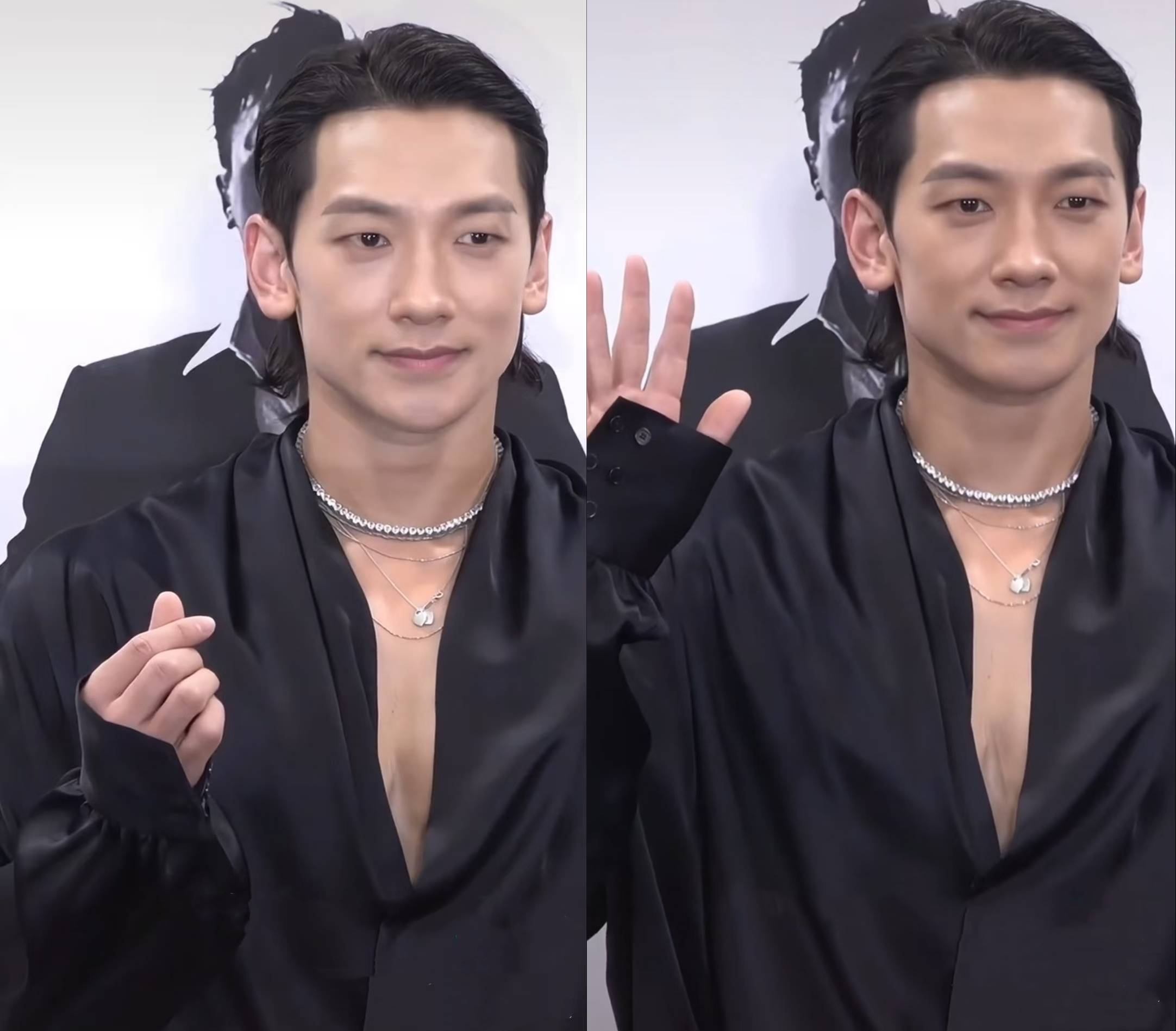 亚洲舞王rain近照曝光,长发油头造型怎么这么像王耀庆老师