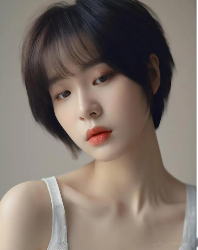 中年女性，剪层次短发，减龄魅力挡不住