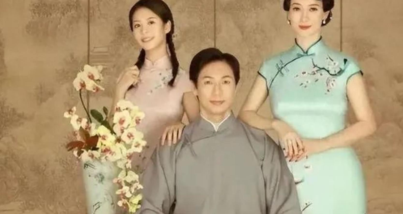 翁帆全家福曝光！16岁女儿旗袍造型美翻，母女颜值巅峰对决