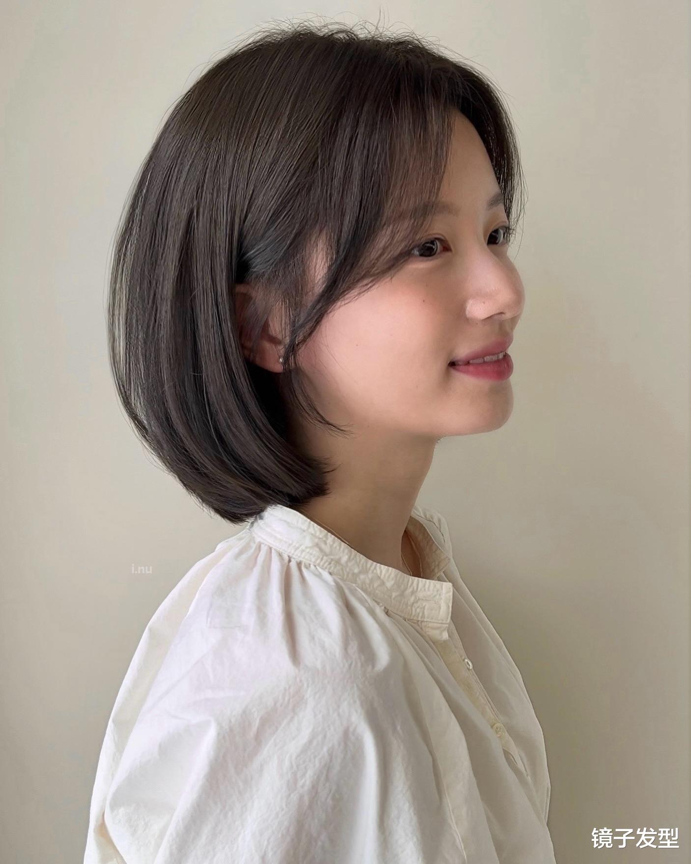 齐脖包脸短发,时尚与质感的完美融合