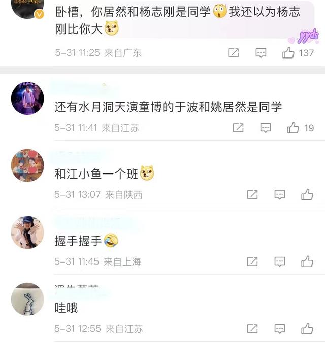 姚晨同学聚会太牛了!震惊网友:和杨志刚、于波、黄小蕾是同学?