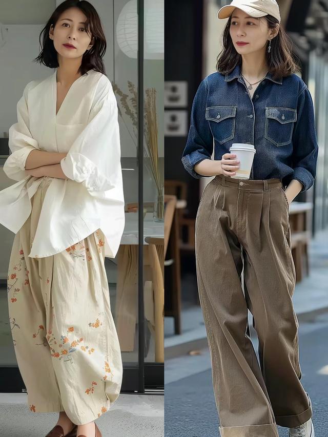 这是我见过最时髦的妈妈，头发微卷、穿衣显贵，40+还有少女范！