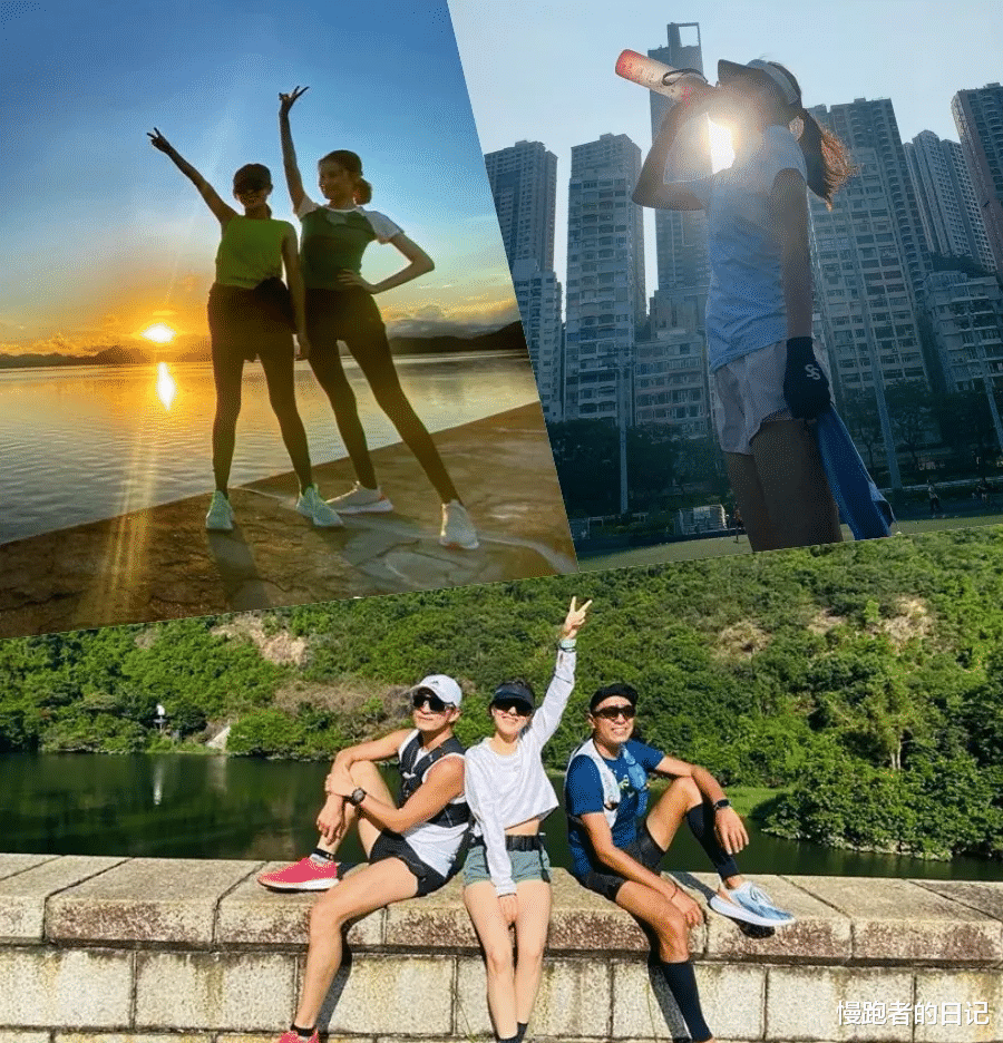 TVB花旦唐诗咏，户外跑步尽展好身材