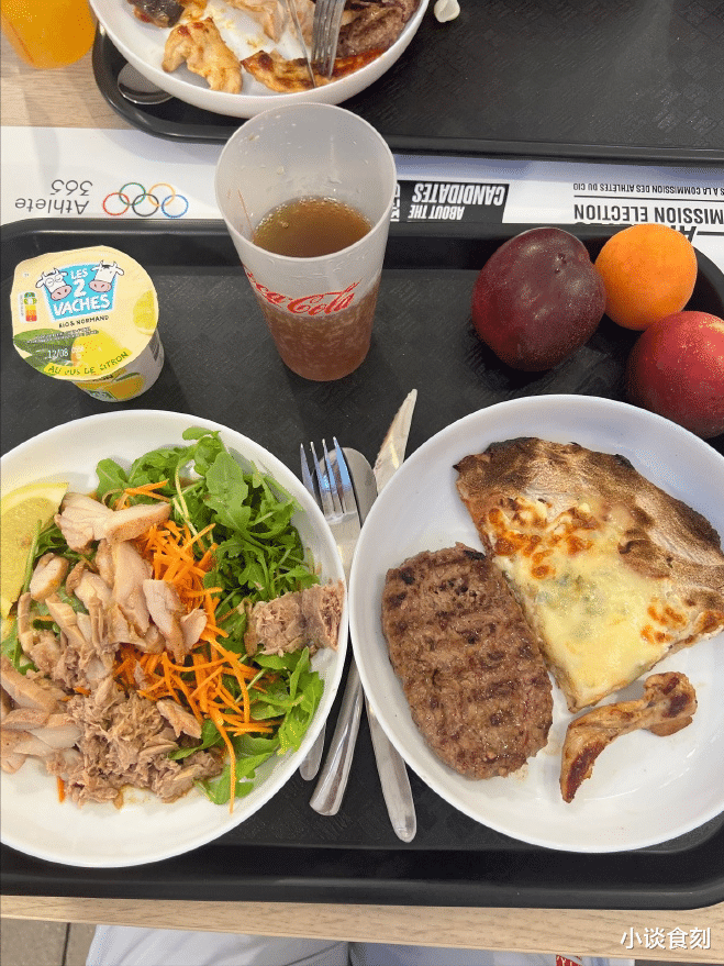 陈梦晒巴黎奥运村餐食,引网友围观,网友:太素了,回来得瘦几斤