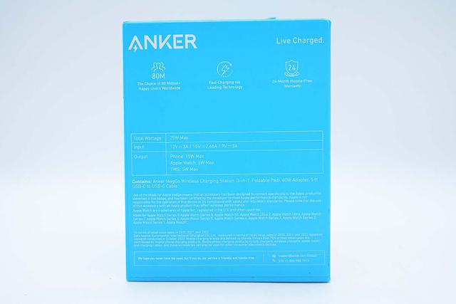 苹果全家桶同时充,折叠还便携,安克25W Qi2三合一无线充电器拆解