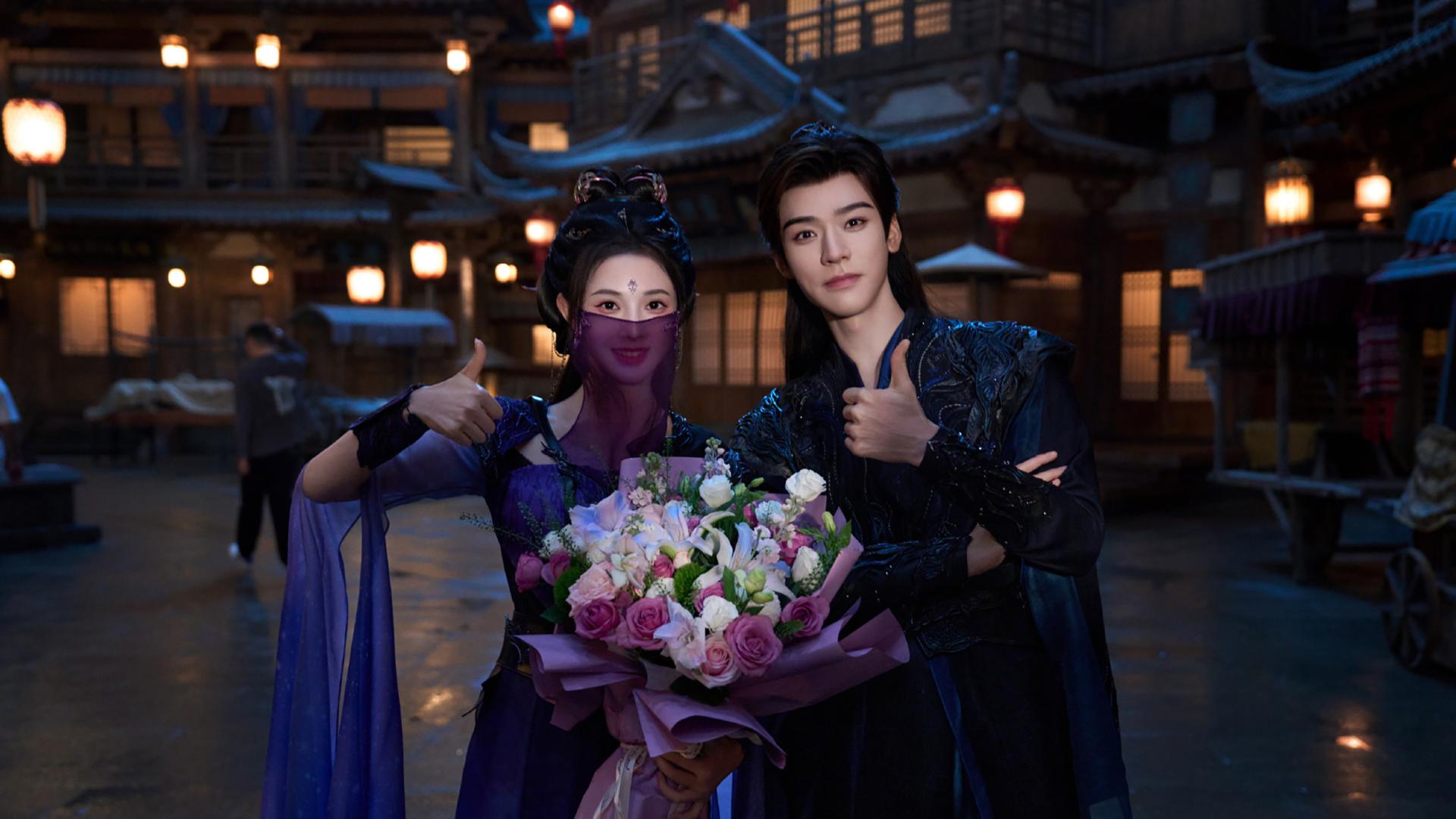 龚俊《暗河传》将袭，彭小苒紫衣造型太美，古装颜值天花板有了！