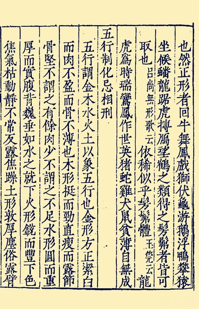 相法古籍《回谷先生人伦广鉴图说》一