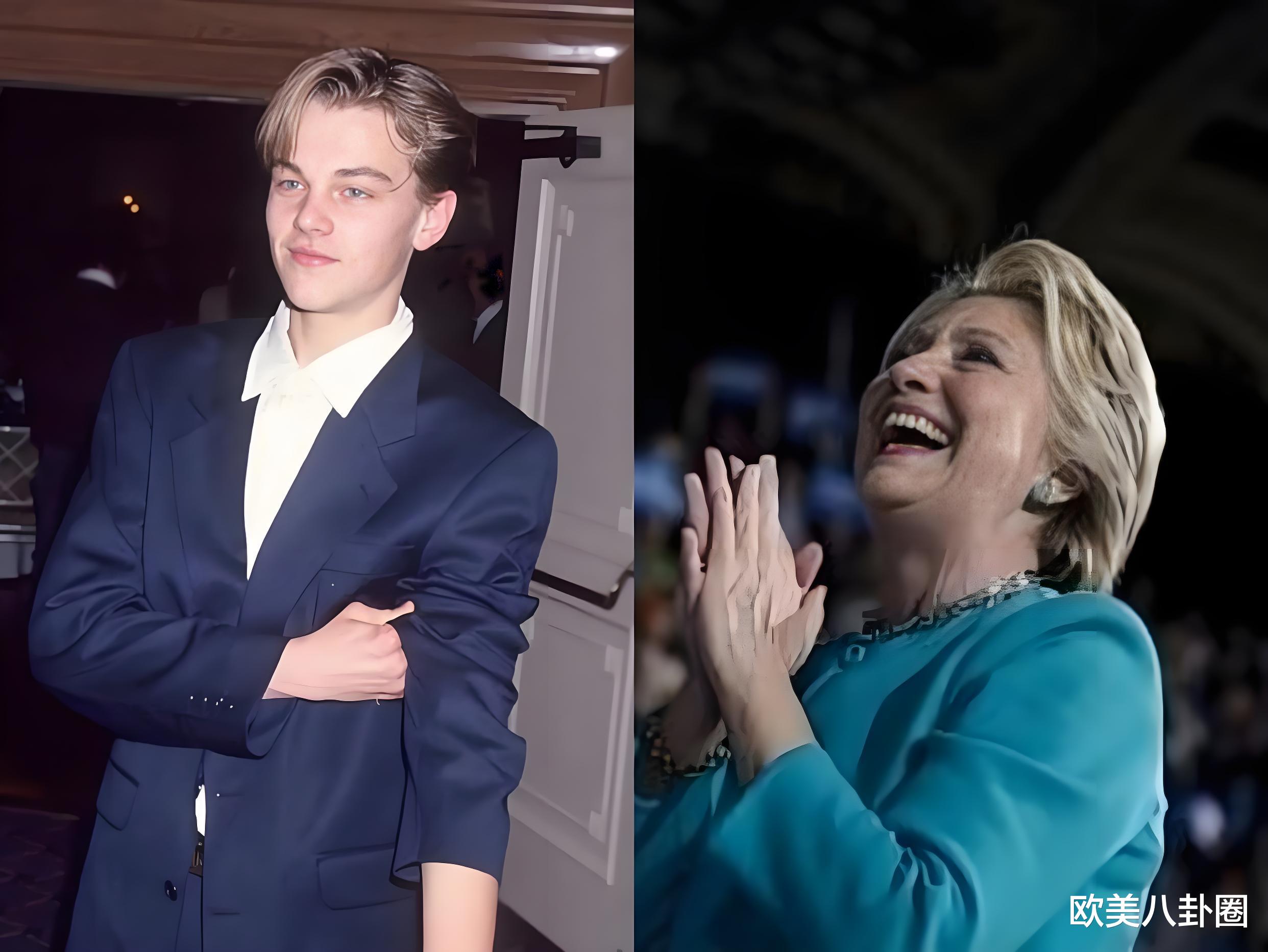 希拉里3天花6百万“催熟”小李子,网友:现实版泰坦尼克号